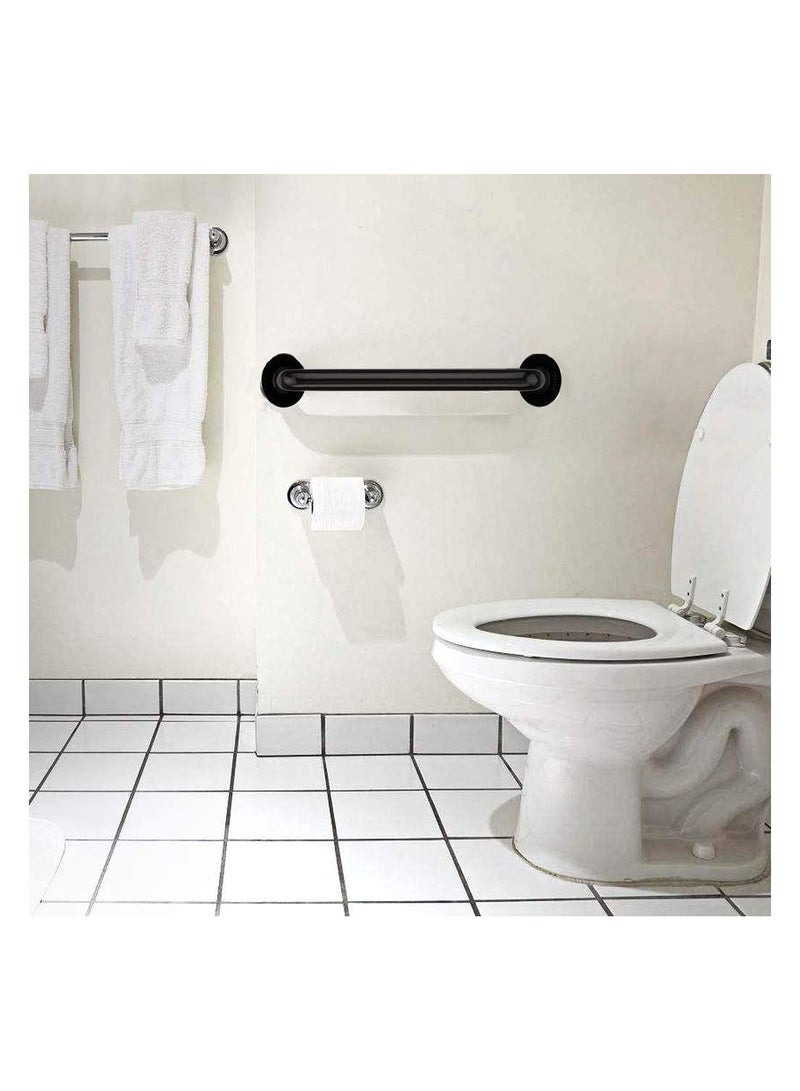40Cm Stainless Steel Black Non-Slip Handle, Bathroom Grab Bars Bathtub Rails Bathroom Handrail, for Home Bathroom Disabled Elderly Shower Support Track  - Image 3