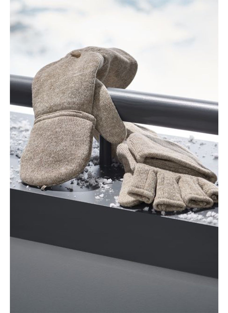 Tchibo Women 1 Pair Textured Gloves, Beige  - Image 1