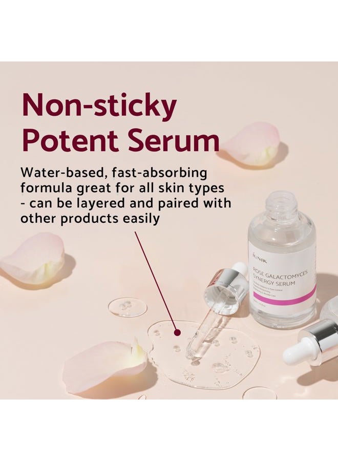 iUNIK Rose Galactomyces Synergy Vegan Face Serum 1.69 Fl Oz Naturally Fermented Rose Water Hydrating Ampoule Serum Deep Moisturizing Pore Minimizing Alcohol-free Chemical-free Korean Skincare - Image 5