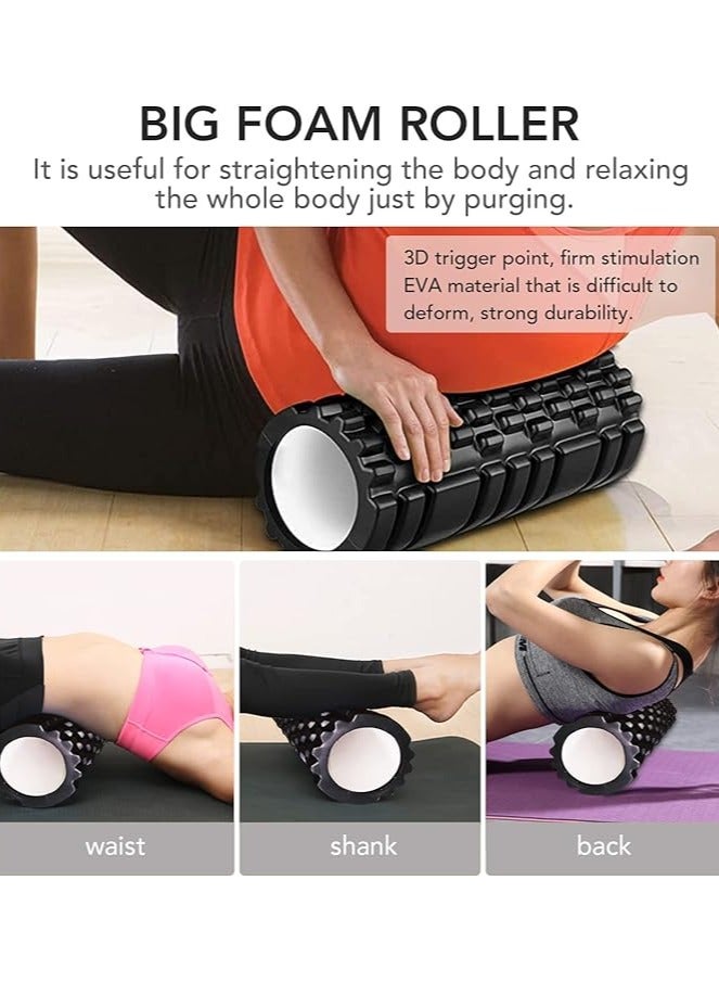 اسم المحتوى ناريلا مجموعة ادوات 5 في 1لتدليك العضلات مصنوعة من مادة ايفا مخصصة للتدليك الذاتي و مناسبة لممارسة رياضة اليوغا واللياقة البدنية - Image 4