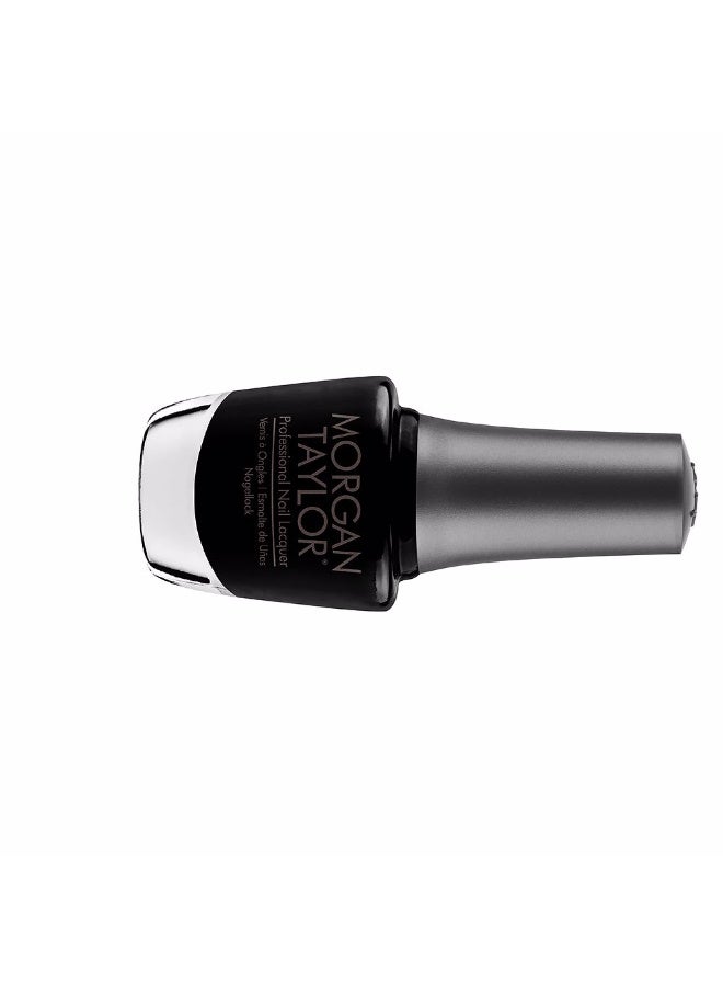 Morgan Taylor Professional Nail Lacquer Color Black Shadow 15ml - Image 2