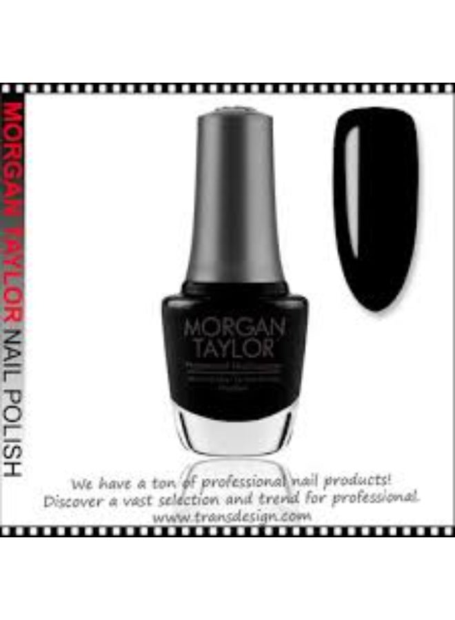 Morgan Taylor Professional Nail Lacquer Color Black Shadow 15ml - Image 4