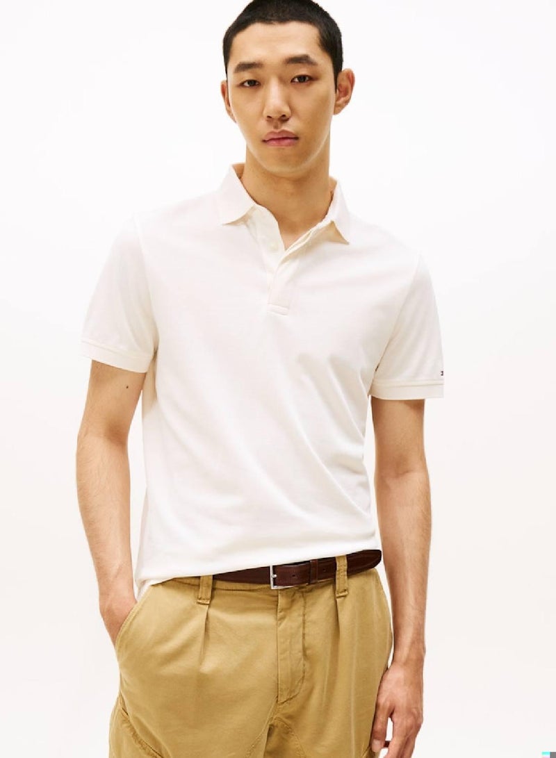 TOMMY HILFIGER Hidden Placket Regular Polo Shirt - Image 1