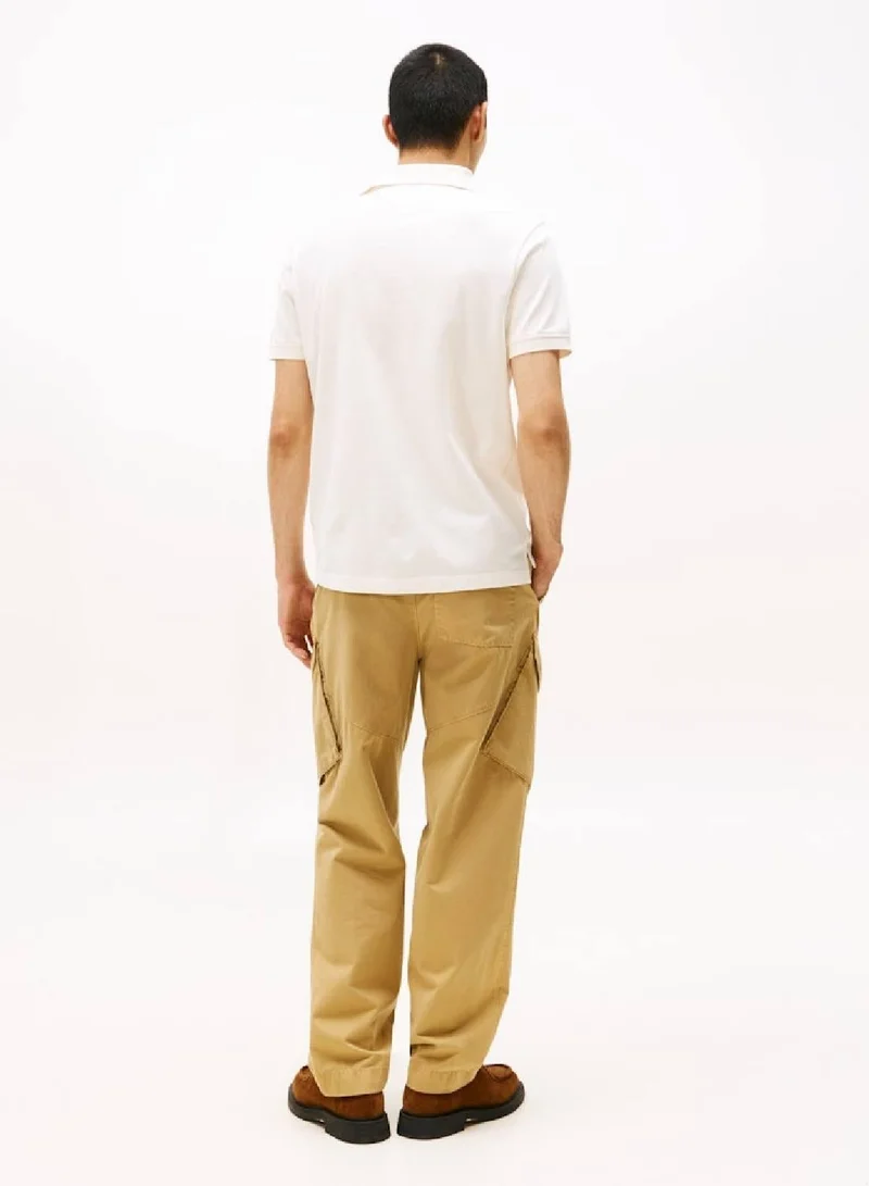 TOMMY HILFIGER Ivory Petal Hidden Placket Regular Polo Shirt for Men | Best Price UAE