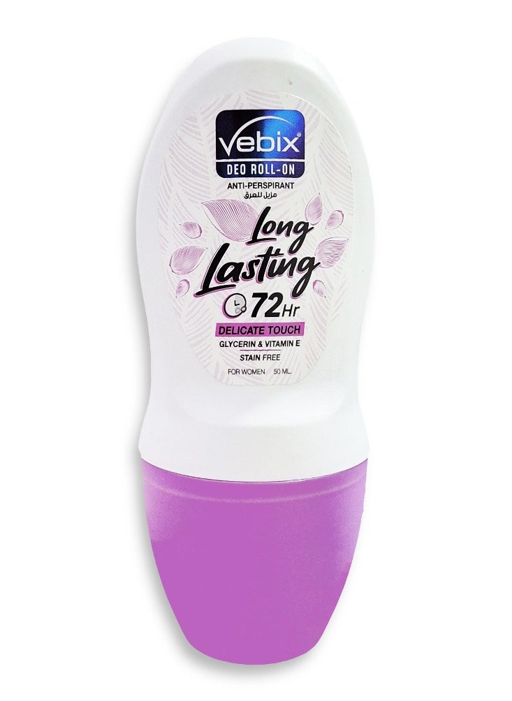 Vebix - Deodorant 50 ml with glycerin and vitamin E for women keeps the skin moist and soft for up to 72 hours - Image 1