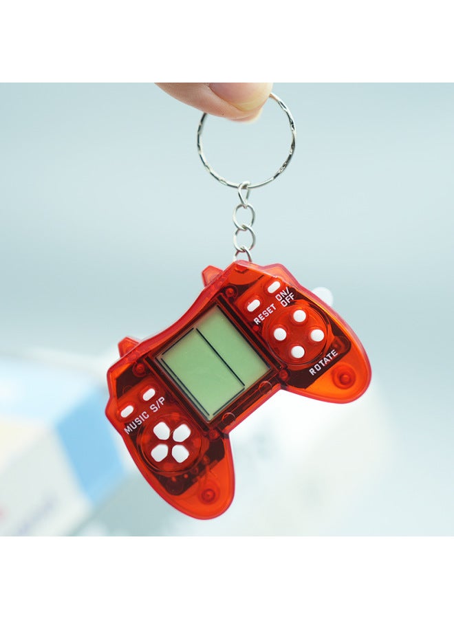 Tetris Handle Video Game Machine Keychain Hanging Decompression Nostalgic Children's Toys Small Gifts-Color:Macaron Powder  - Image 5