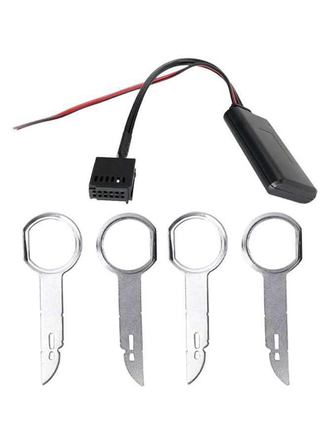 NIBEMINENT Car Wireless Bluetooth AUX-In Audio Adapter With Removal Tools 