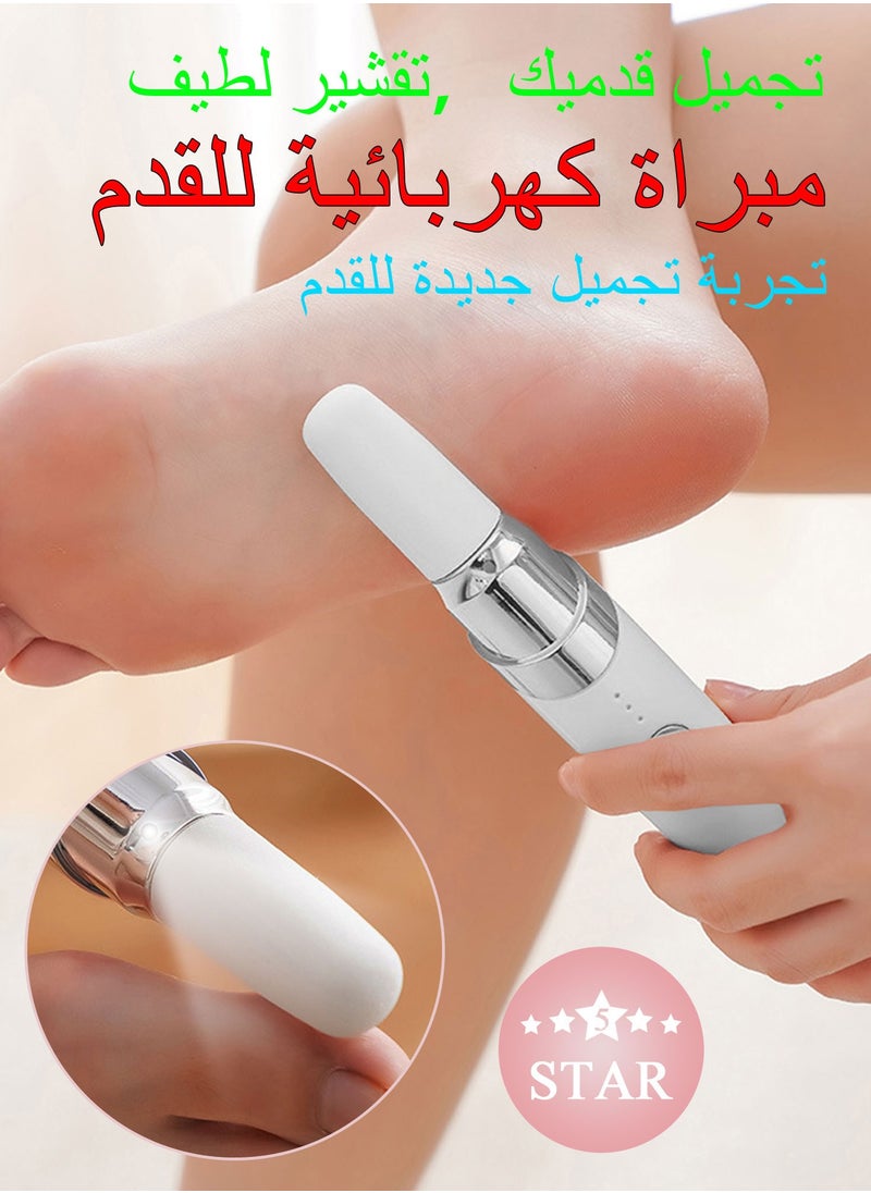 Syarme Electric Foot Callus Remover, Rechargeable Pedicure Kit Foot File, 3-Speed Speed Regulation with 3 grinding Roller Heads for Remove Cracked Heels Calluses and Hard Skin  - Image 2