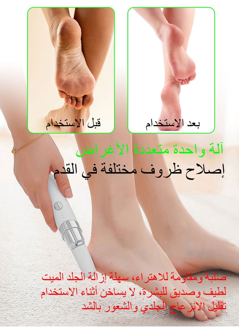 Syarme Electric Foot Callus Remover, Rechargeable Pedicure Kit Foot File, 3-Speed Speed Regulation with 3 grinding Roller Heads for Remove Cracked Heels Calluses and Hard Skin  - Image 3