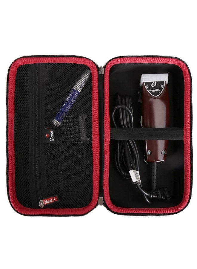 Mchoi Choi Hard Portable Case Compatible With Oster Professional Cordless Hair Clippers Classic 76 Case Only Red - Image 3