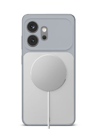 هُونر 600 5G 2026 غطاء حماية من السيليكون السائل الفاخر متوافق مع حلقة ماجسيف رقيقة (MCMPMN) - رمادي - view 3