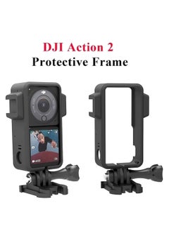 Excefore Camera Frame for DJI osmo Action 2, 2 Protective with Hot Shoe Base Anti-Drop Dust Protection Case Cover Mount+ Screen Protector Kits  - Image 2