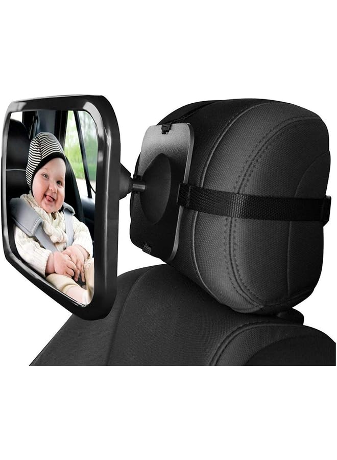 SKEIDO Baby Car Rear View Mirror Baby Car Backseat Mirror 360 Degree Adjustable Rear View Facing Back Seat Mirror - Image 1