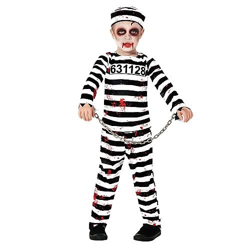 Morph Kids Prisoner Costume Kids Boys Jail Costume Kids Escaped Convict Costume Prison Costume For Kids Halloween Costumes For Boys Kids Inmate Costume S