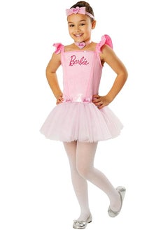 Official Barbie Ballerina Child Dress Kids Fancy Pink Medium 5 6 Years 702186M