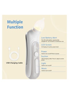 Electric Nasal Aspirator for Baby, Baby Nose for Toddlers - Rechargeable, with 3 Silicone Heads, 5-Gear Adjustable Suction, Booger for Babies with Music and Light Soothing Function - pzsku/Z02E12E01B4226B06B0FCZ/45/_/1731257217/4f35fd33-4ce0-41b0-8618-7fb7b4eee2ac