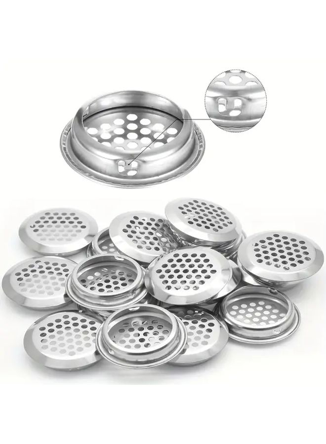 Inclined Air Vent Louvers 35mm Round 10 Pack Stainless Steel For Ventilation - Image 5