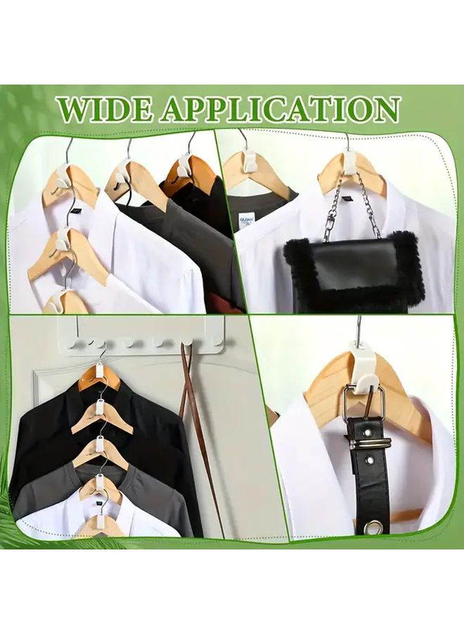 12 Hanger Connectors With Hooks Stackable Closet Organizer For Shirts Dresses Coats - Image 4
