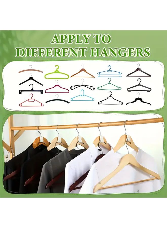 12 Hanger Connectors With Hooks Stackable Closet Organizer For Shirts Dresses Coats - Image 1