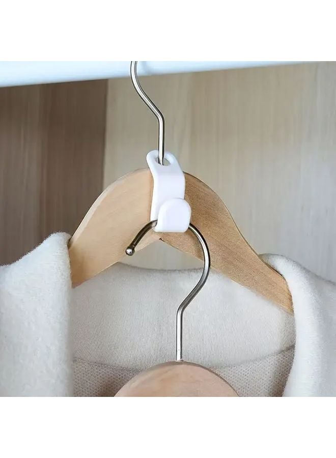 12 Hanger Connectors With Hooks Stackable Closet Organizer For Shirts Dresses Coats - Image 5