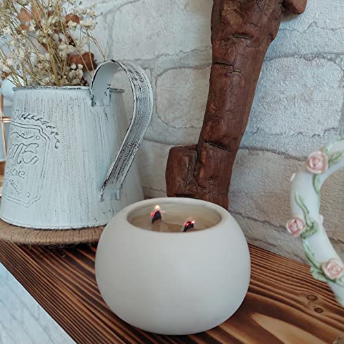 TOPYS Candle Jar Silicone Molds Set, Hexagonal Coaster Molds and Coconut Shape Container Moulds, Round Pot Molds for Making Uv Epoxy Plaster Concrete Storage Box Home Decor Planter - Image 4