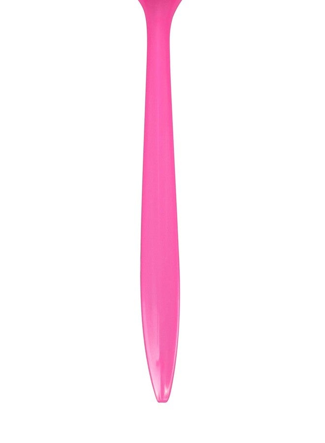 Karat U2008 (Pink) 5" PP Medium-Weight Disposable Teaspoon, Pink (Pack of 1000) - Image 4