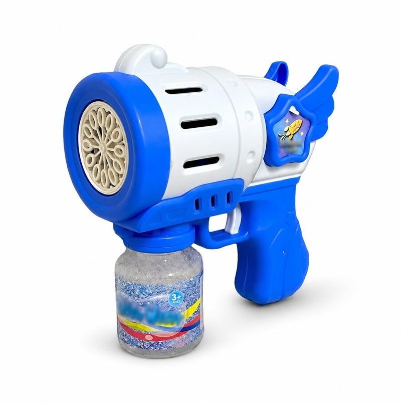 O2. Angel Bubble Gun with LED Light Effect – Automatic Bubble Blaster Toy for Kids – Continuous Bubble Stream – Includes 100ML Bubble Solution Bottle – Perfect for Outdoor Parties & Playtime - Image 3