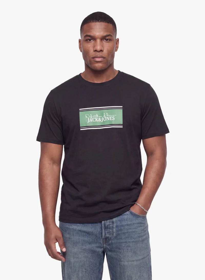 Casual Standard Fit Crew Plus Size Neck T-Shirt
