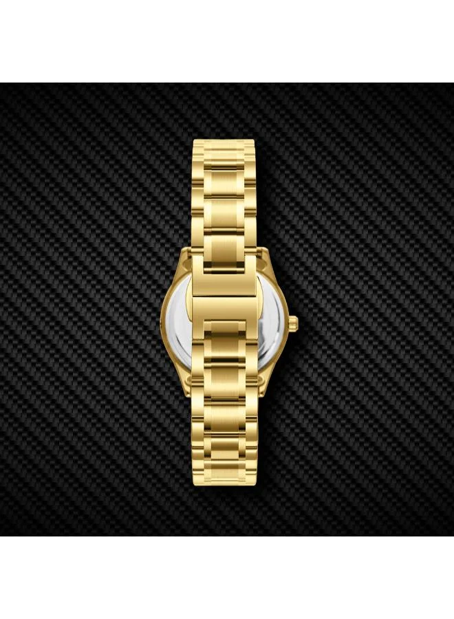 Kenneth Scott White Women's Stainless Steel Analog Watch K25504-GBGW - 28.8x34 mm for Women | Best Price UAE