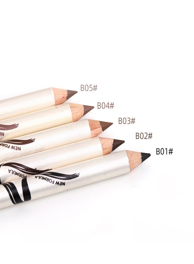 Menow Wooden Eyebrow Pencil With Brush Cap, Nice Color and Quick Drying, With a Full-Pigment, Powder-Like Formula, Help You Fill and Define Brows, Can Easily Create The Look of Natural Brow Hairs (B05) - Image 5