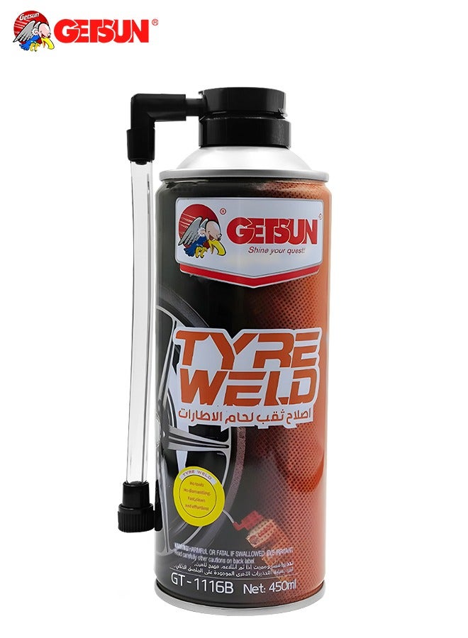 GETSUN GETSUN Emergency Tyre Weld Puncture Repair 450ml G-1116B - Image 1