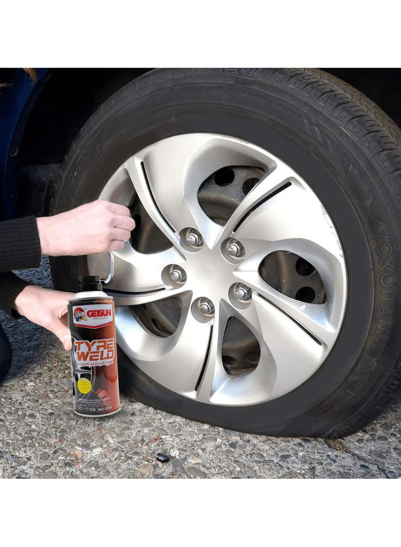 GETSUN GETSUN Emergency Tyre Weld Puncture Repair 450ml G-1116B - Image 5