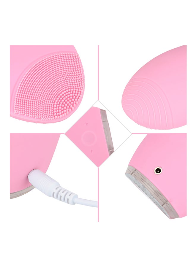 Loquat Electric Facial Vibration Cleanser Pink - Image 2