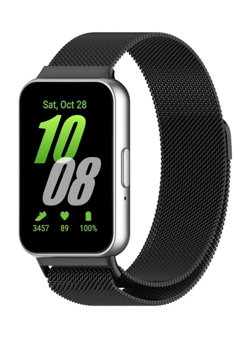 1PCS For Samsung Galaxy Fit 3 Milanese Loop Strap Replacement Wristband SM R390 Durable Adjustable Magnetic Clasp Bracelet Strap for Galaxy Fit 3 Smart Watch  - Image 1