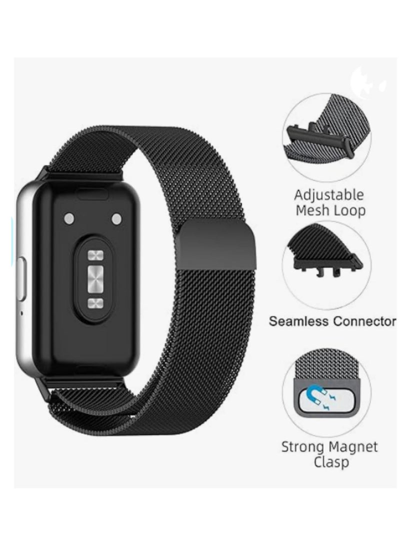 1PCS For Samsung Galaxy Fit 3 Milanese Loop Strap Replacement Wristband SM R390 Durable Adjustable Magnetic Clasp Bracelet Strap for Galaxy Fit 3 Smart Watch  - Image 4