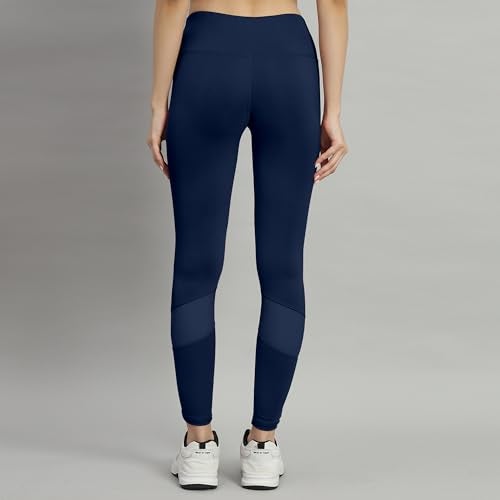 Mehrang Women High Rise Active Gym High Waist with Pocket,Tummy Control,Workout Pants 4 Way Stretch Yoga Leggings (in,Alpha,4XL,Regular,Navy Blue) - Image 2