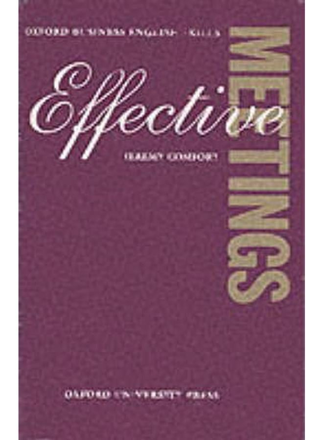 Effective Meetings: Audio Cassette