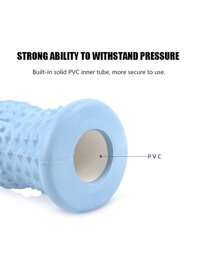 Foot Massage Roller, EVA Material Fascia Muscle Roller with Massage Texture, Body Roller Deep Tissue Massage Tools for Plantar Fasciitis Relief (Blue)