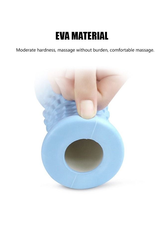 Foot Massage Roller, EVA Material Fascia Muscle Roller with Massage Texture, Body Roller Deep Tissue Massage Tools for Plantar Fasciitis Relief (Blue)