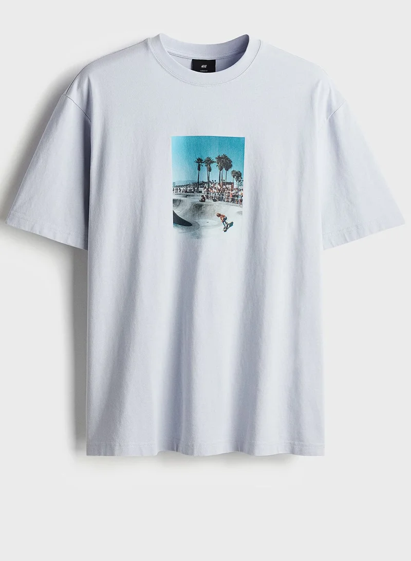 H&M Loose Fit Graphic T-Shirt