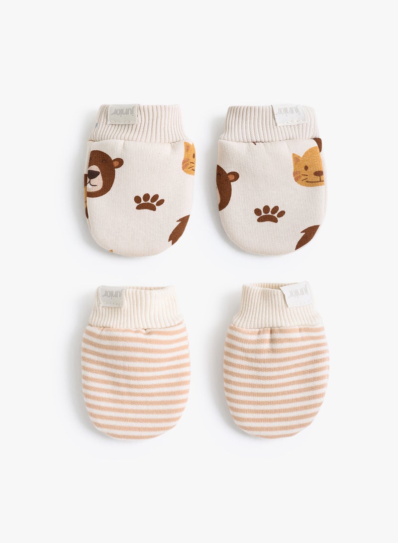 Baby Boys Wild Gang Mittens Pack Of 2