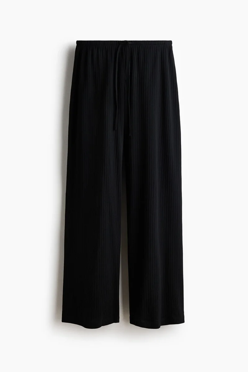 H&M  Ribbed drawstring trousers for Women | Best Price UAE