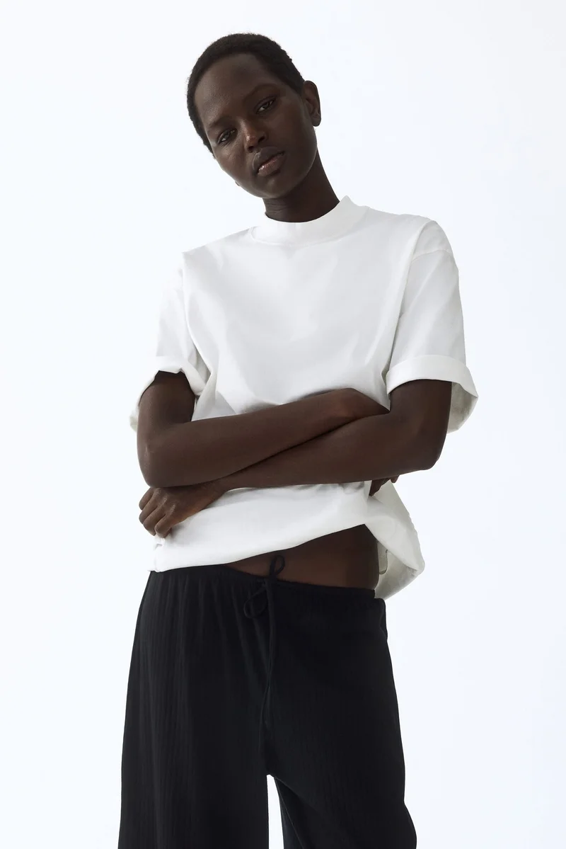 H&M  Ribbed drawstring trousers for Women | Best Price UAE