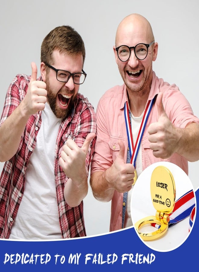 Misdary Last Place Medal Toilet Seat Flip Cover Design Loser Award Funny 1.6 Inch Wide Toilet Medal with Webbing Last Place Trophy for Competitions Funny Supplies(6 Pcs) - Image 4