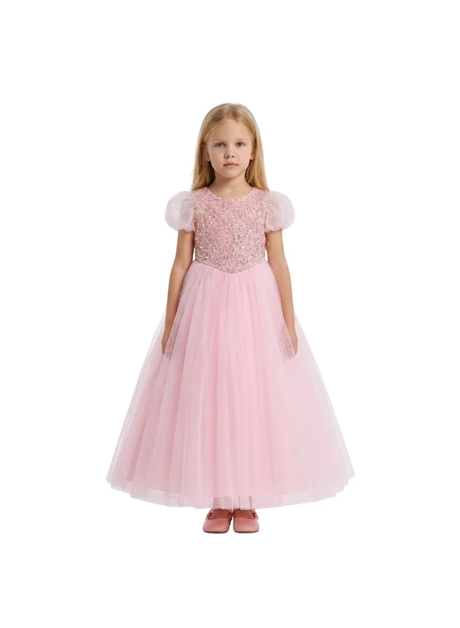 دىدانيالا فستان تول بتطريز ترتر