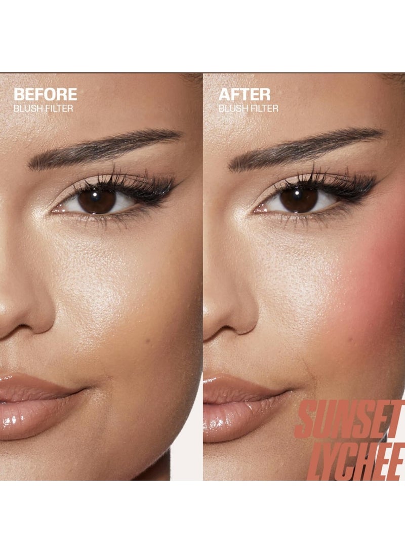 HUDA BB Huda Beauty Blush Filter Liquid Blush, Sunset Lychee, 4.5ml - Image 2