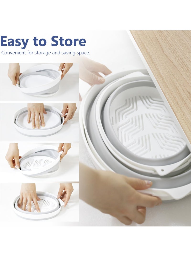 مصفي قابل للطي 2 في 1 محمول للفواكه والخضروات، مثالي للمطبخ، وRV، والمساحات الصغيرة - Image 5