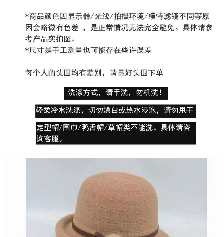 Knit Beanie Hat Women Casual Solid Color Winter Slouchy Hat - Image 2