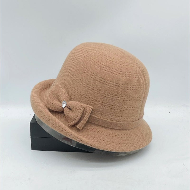 Knit Beanie Hat Women Casual Solid Color Winter Slouchy Hat - Image 1