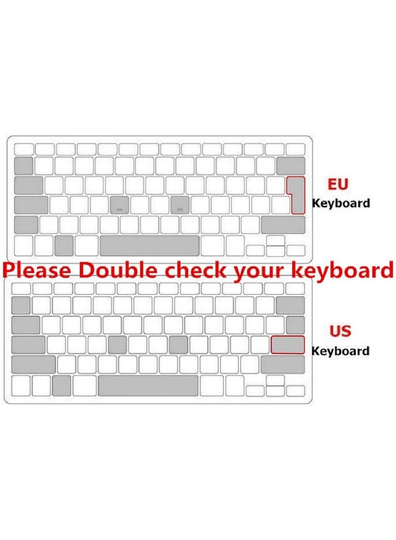 أمم US Layout Persian/English Keyboard Cover Compatible with Apple MacBook Air Pro Retina 13/15/17 Model A1466/A1369 Green - Image 2